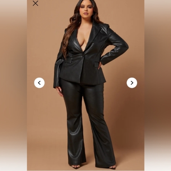 Fashion Nova Faux Leather Pant - Black - Picture 5 of 7